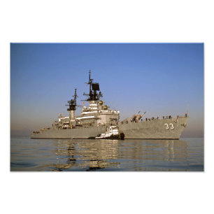 USS FOX CG-33 DLG-33 NAVY CRUISER GUIDED MISSILE PHOTO PRINT