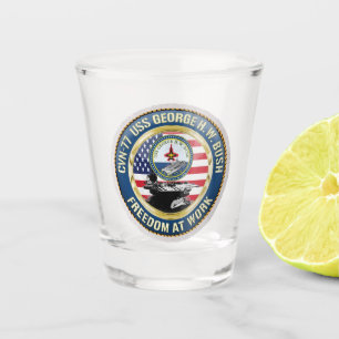 USS George H.W. Bush (CVN-77) Shot Glass