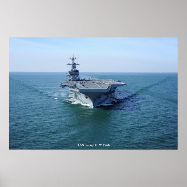 USS George H. W. bush Poster (Front)