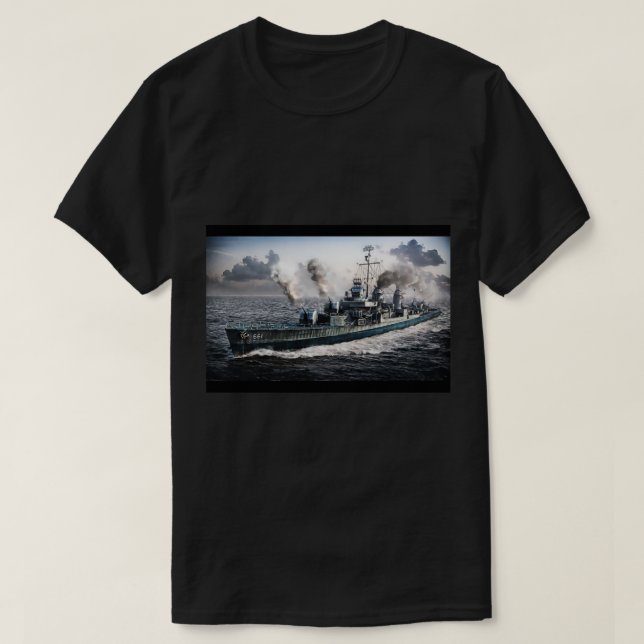 USS Greyhound Movie Film Inspired Flat Mask T-Shirt (Design Front)