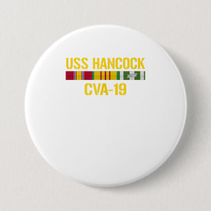 USS Hancock CVA19 Vietnam Veteran 7.5 Cm Round Badge