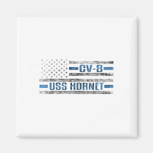 Uss Hornet Wwii Aircraft Carrier Cv-8 Us Army Magnet