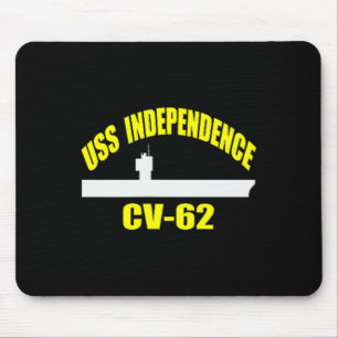 Uss Independence Cv-62 Aircraft Carrier Fathers Da Mouse Pad