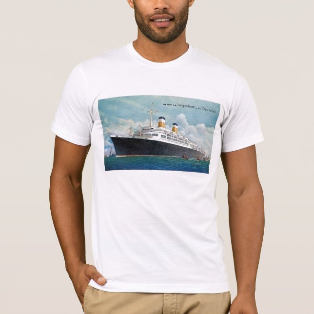 USS Independence & SS Constitution Vintage T-Shirt (Front)