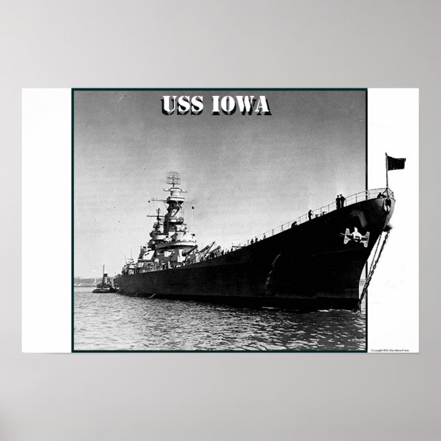 USS Iowa Poster (Front)