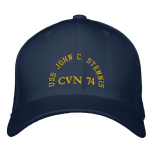 USS JOHN C. STENNIS, CVN 74, EMBROIDERED HAT