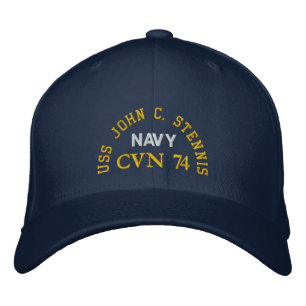USS JOHN C. STENNIS, CVN 74, EMBROIDERED HAT