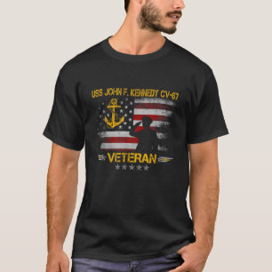 USS John F Kennedy CV 67 Aircraft Carrier Veteran T-Shirt