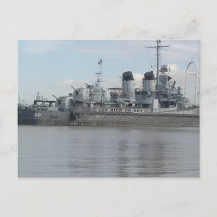 USS KIDD DD 661 Postcard
