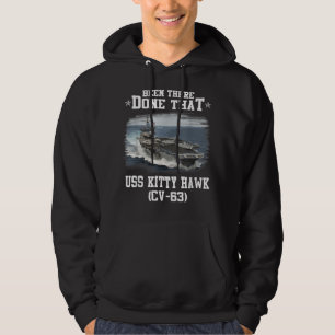 USS Kitty Hawk CV-63 Aircaft Carrier Veteran Fathe Hoodie