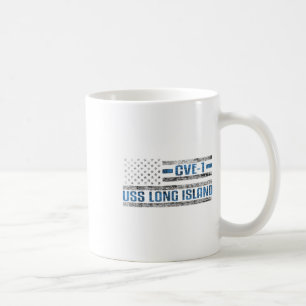 Uss Long Island Wwii Aircraft Carrier Cve-1 Us Arm Coffee Mug