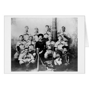 USS Maine Baseball Team in Havana Cuba Photograp