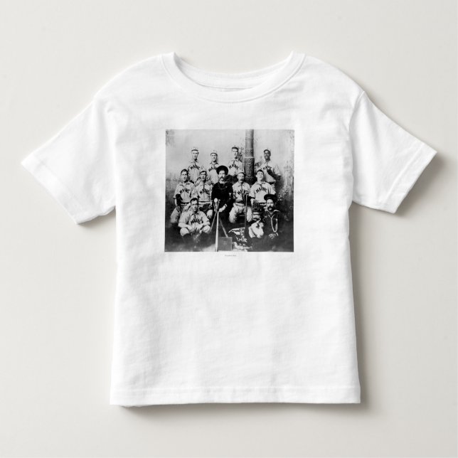 USS Maine Baseball Team in Havana Cuba Photograp Toddler T-Shirt (Front)