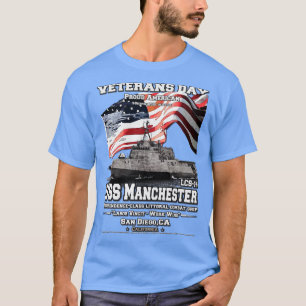 USS Manchester LCS14 littoral combat ship veterans T-Shirt