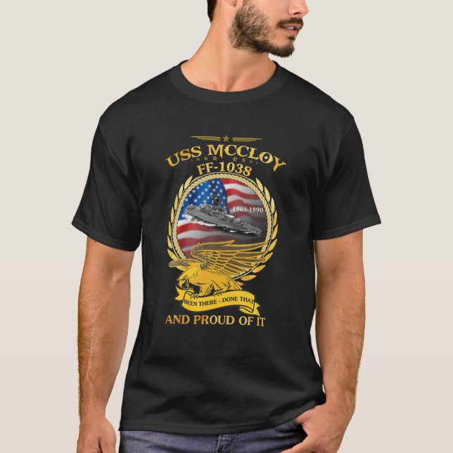 USS McCloy FF 1038 T Shirt (Front)