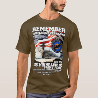 USS MinneapolisSaint Paul SSN708 Submarine T-Shirt