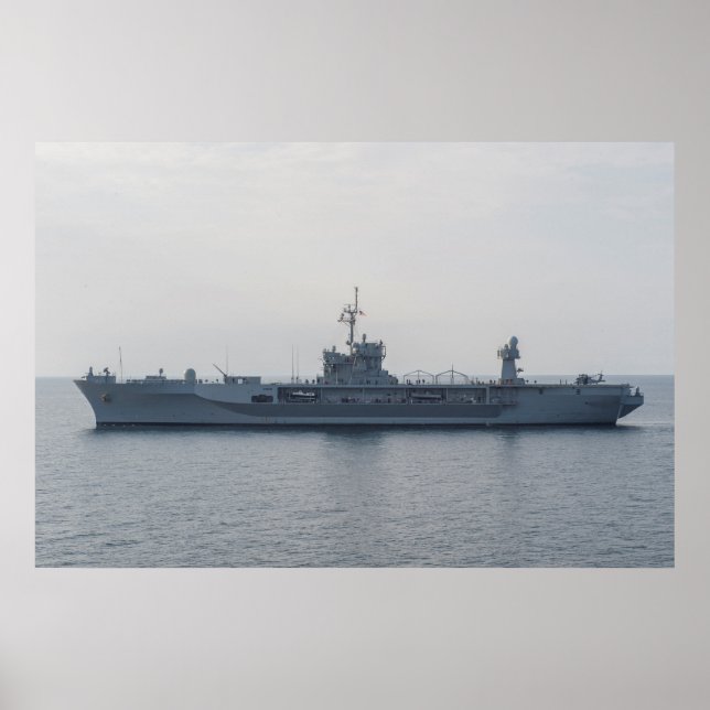 USS Mount Whitney (LCC 20) Poster (Front)