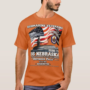 USS Nebraska SSBN739 Submerine Veterans T-Shirt