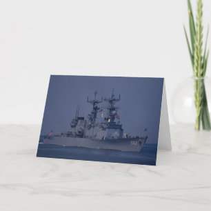 USS Nicholson", spruance class destroyer Card