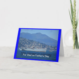 USS O'Brien Liberty Ship For Dad Father's Day Card