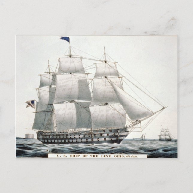 USS Ohio Post Card (Front)