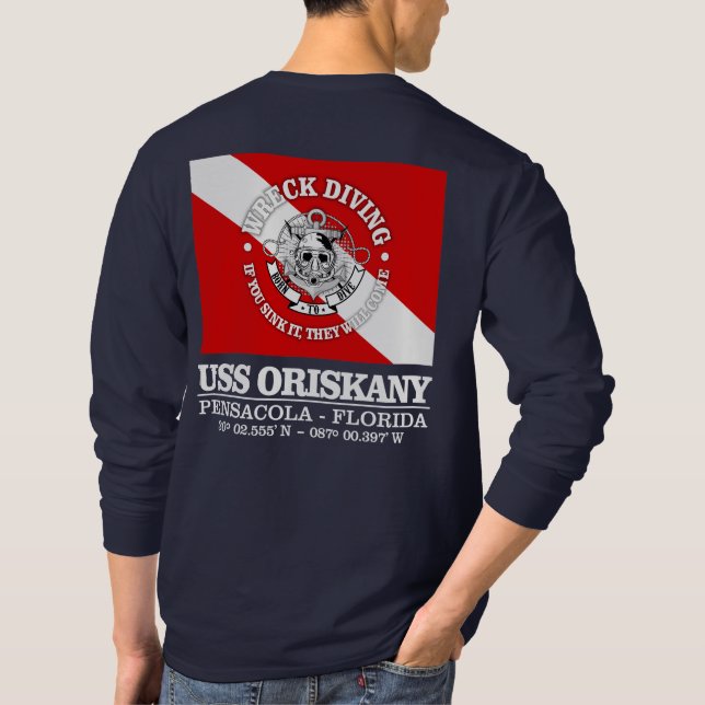USS Oriskany (best wrecks) T-Shirt (Back)