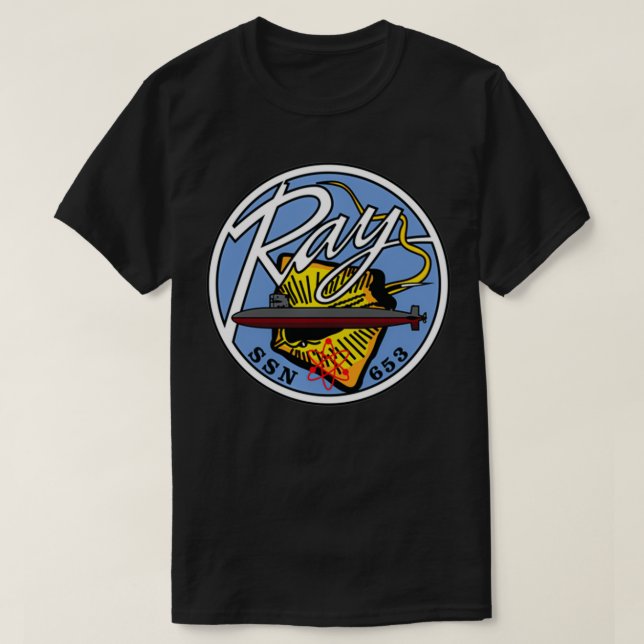 USS Ray SSN653  T-Shirt (Design Front)