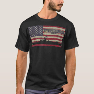 USS Richard L Page FFG5 Frigate Ship USA American T-Shirt