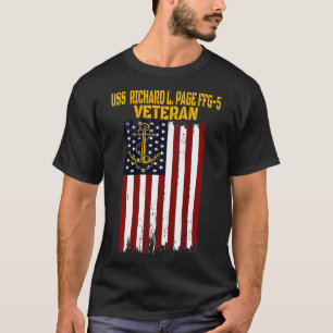 USS Richard L Page FFG5 Frigate Veterans Day Fathe T-Shirt