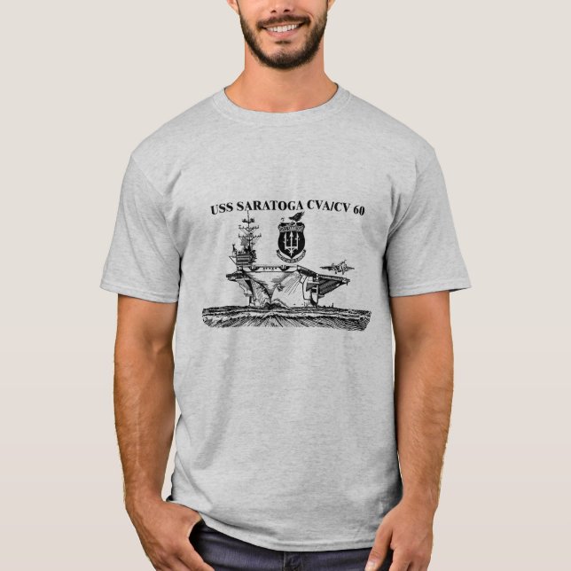 USS Saratoga T-Shirt (Front)