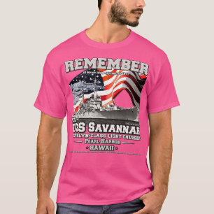 USS Savannah CL42 cruiser navy veterans T-Shirt