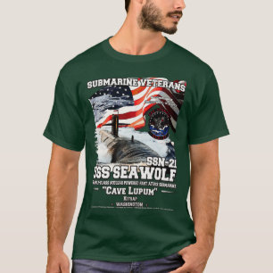 USS Seawolf SSN21 Attack Submarine T-Shirt