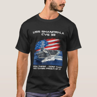 USS Shangri La CVS 38 Aircraft Carrier Veteran USA T-Shirt