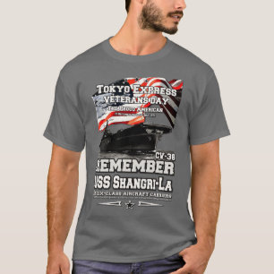 USS ShangriLa CV38 Essexclass aircraft carriers ve T-Shirt