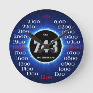 USS Southerland (DD / DDR 743) Round Clock