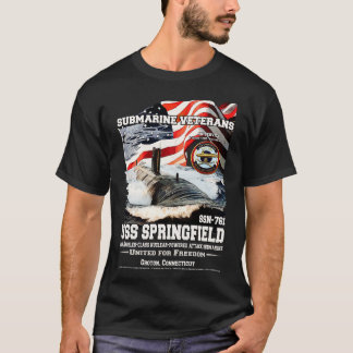 USS Springfield SSN761 submarine veterans T-Shirt