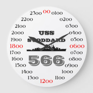 USS Stoddard (DD-566) Large Clock