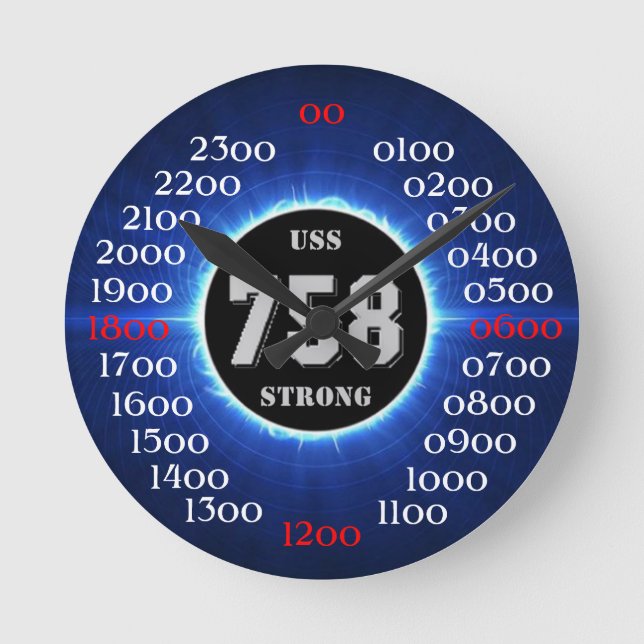 USS Strong (DD-758) Round Clock (Front)