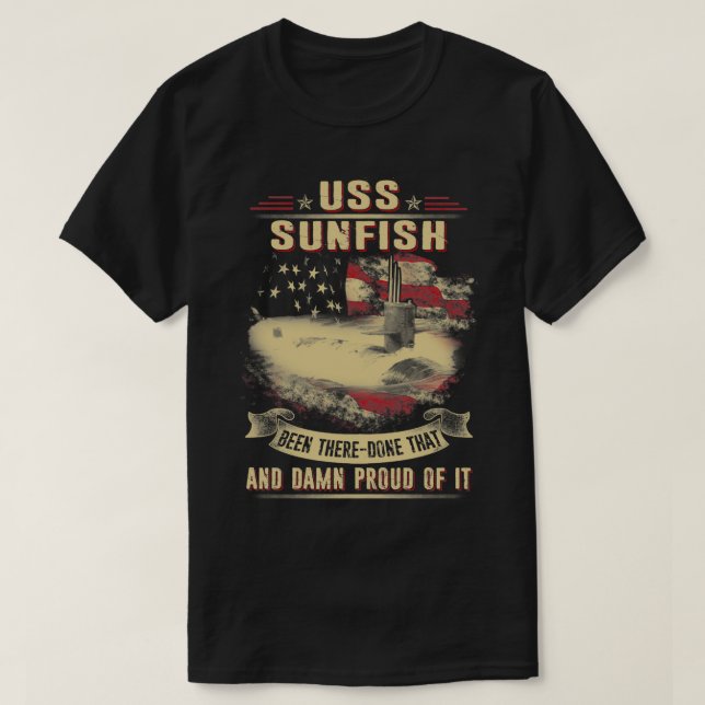 USS Sunfish (SSN649)  T-Shirt (Design Front)