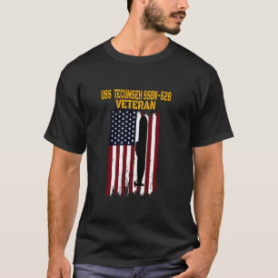 USS Tecumseh SSBN 628 Submarine Veterans Day Fathe T-Shirt