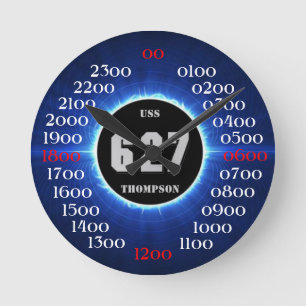 USS Thompson (DD-627) Round Clock