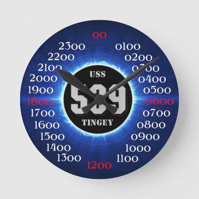 USS Tingey (DD-539) Round Clock (Front)