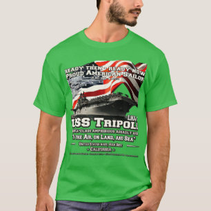 USS Tripoli LHA7 amphibious assault ship veterans T-Shirt