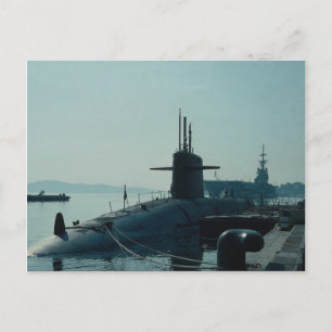 USS Ulysses Grant" ballistic missile submarine SSB Postcard