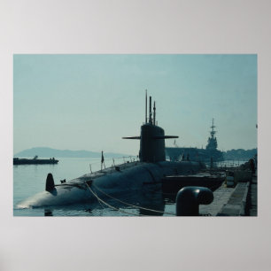 USS Ulysses Grant" ballistic missile submarine SSB Poster