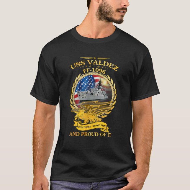 USS Valdez FF 1096  T-Shirt (Front)