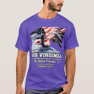 USS Virginia SSN774 Submarine Veterans T-Shirt