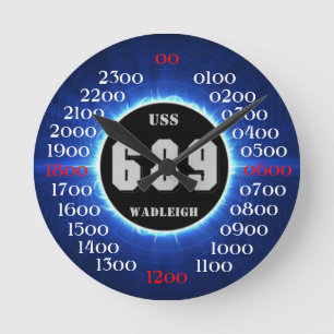 USS Wadleigh (DD-689) Round Clock