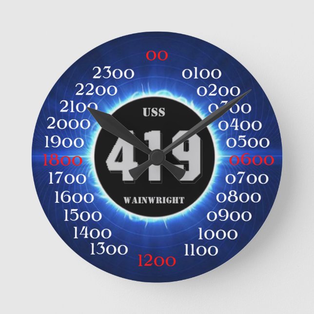 USS Wainwright (DD-419) Round Clock (Front)