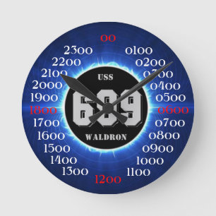 USS Waldron (DD-699) Round Clock